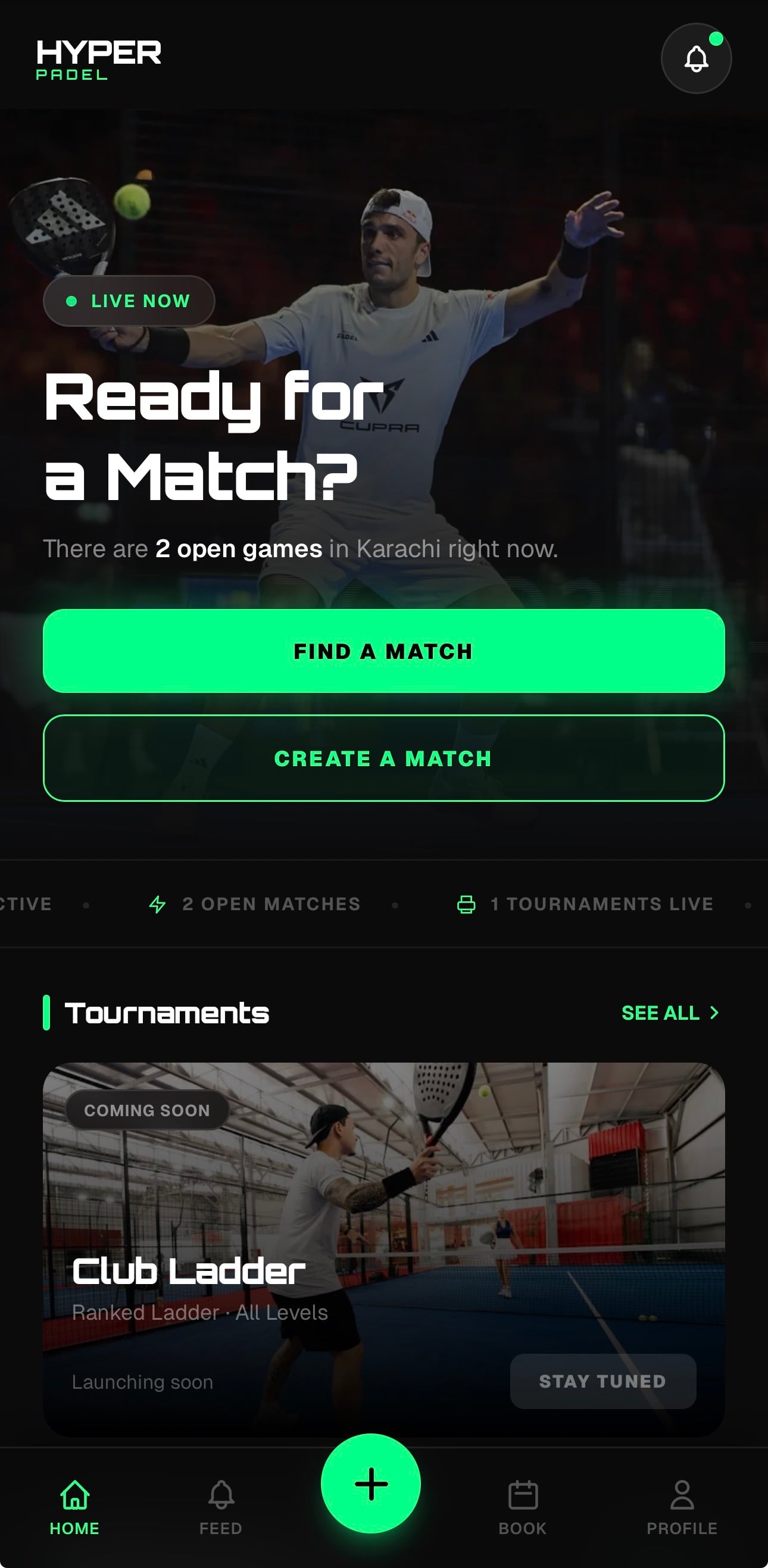 Hyper Padel Screen 2