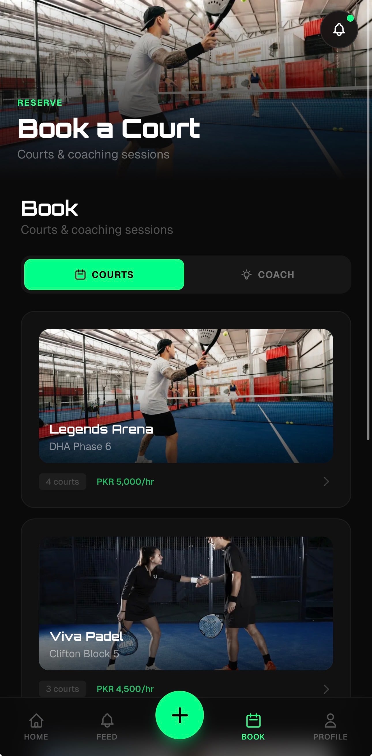 Hyper Padel Screen 3