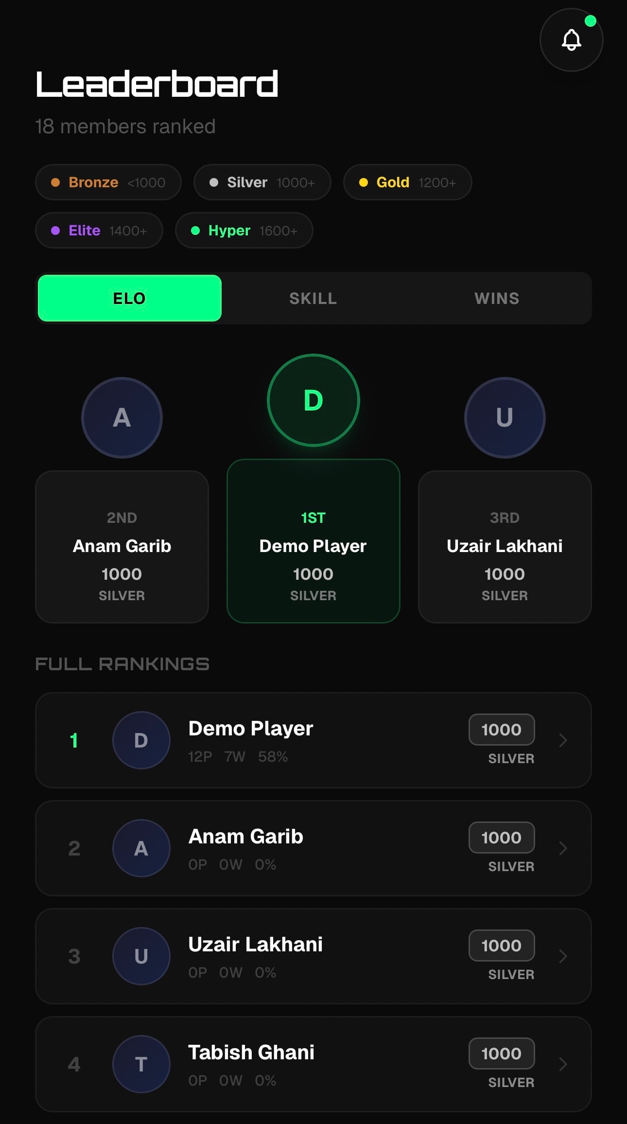 Hyper Padel Screen 4